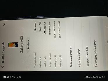 samsung galaxy a03 core: Samsung Galaxy A03, rəng - Mavi, İki sim kartlı — 2