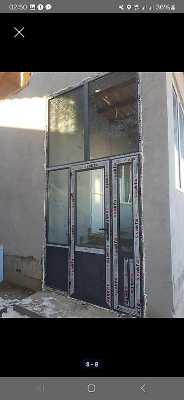 Готовые пластиковые окна: Пластик эшик терезелер МОСКИТНЫЕ СЕТКИ термо тёплая серия фасадное — 24