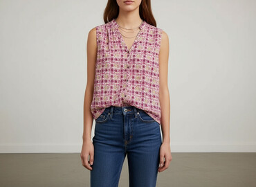 t shirty printing near me: Women's blouse, size L
