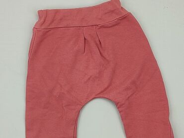 różowe legginsy: Spodnie dresowe, 9-12 m, stan - Bardzo dobry