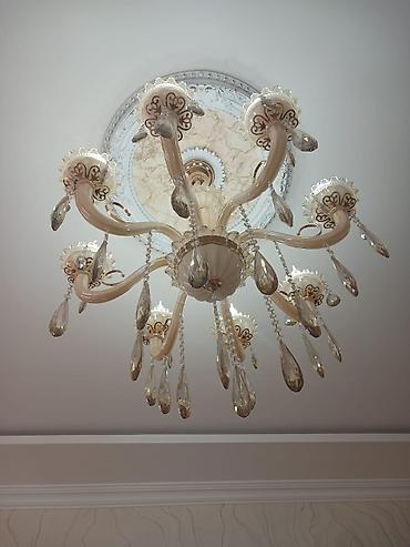 divar cırağı: Çılçıraq, 10 və daha çox lampa, Şüşə — 5