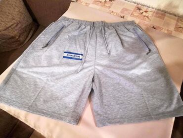 фєъёхёшўр h m: Bermude, 7XL (EU 66), 8XL (EU 68), bоја - Siva, Pamuk