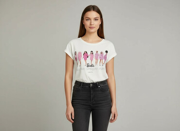 james nicholson t shirty: Barbie, T-shirt damski, rozmiar M