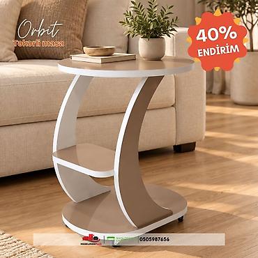 Jurnal masası, Yeni, MDF, Oval masa