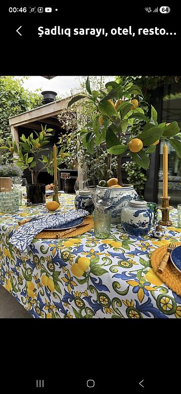 Masa örtükləri – restoran, otel, şadlıq sarayı və ev məclisləri üçün