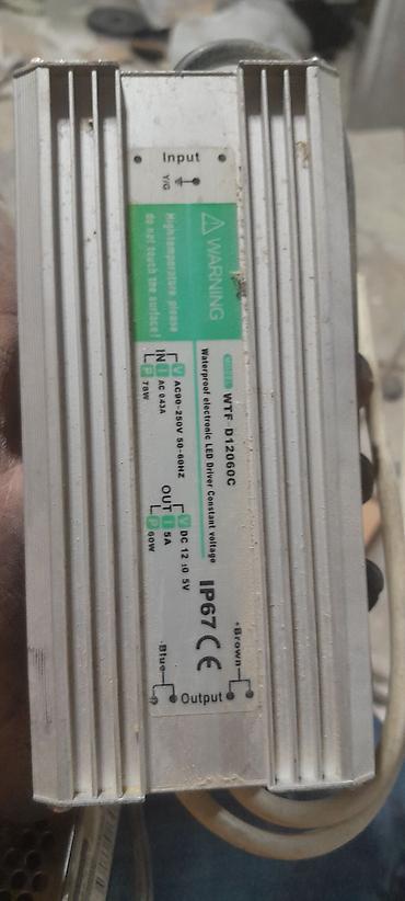 Suya davamlı LED güc mənbəyi – WTF D12060C Xüsusiyyətlər: - Tip