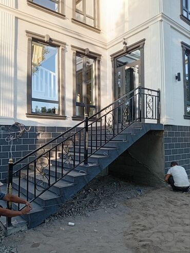 Изготовление перил: Изготовление перил Материал: Кованное железо, Наружные, Бесплатная доставка — 43