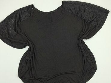 czarne bluzki z koronką plus size: Bluzka Damska, 9XL, stan - Bardzo dobry