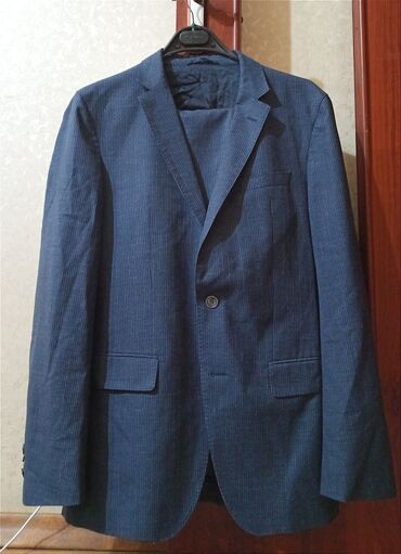 современный мужской костюм: Костюм цвет - Синий