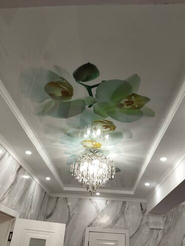 Натяжной потолок: Натяжной потолок Глянцевое, Матовое, 3D потолки Гарантия, Бесплатная консультация, Бесплатный замер — 14