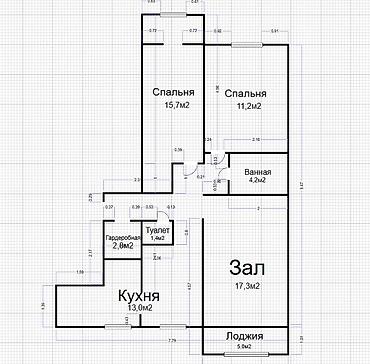 Продажа квартир: 3 комнаты, 79 м², 105 серия, 8 этаж, Старый ремонт — 3