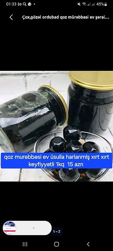 крыжовник murebbesi: Ordubad Qoz mürəbbəsi, ocaqda bişirilir, çox dadlı və səliqəli — 1