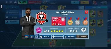 galatasaray forma satışı: Oyun hesabı – Dream League Soccer komandası 46 səviyyədir Komanda — 1