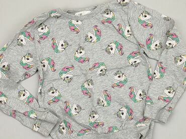 sweterek lila: Bluza, H&M, 8 lat, 122-128 cm, stan - Bardzo dobry