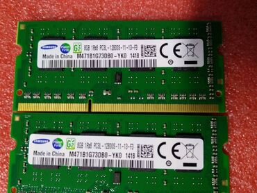 ddr3 sodimm: Оперативная память, Б/у, Samsung, 8 ГБ, DDR3, 1600 МГц, Для ноутбука