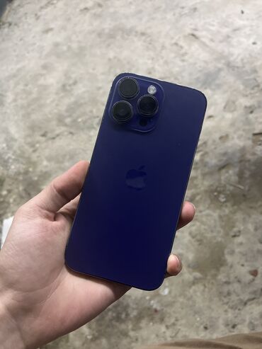 xacmaz telefon: IPhone 14 Pro Max, 128 GB, Deep Purple, Zəmanət, Barmaq izi, Simsiz şarj