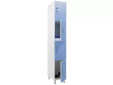 мебельная стенка: Шкаф для раздевалок WL 14-30 голубой/белый Характеристики: - Размеры