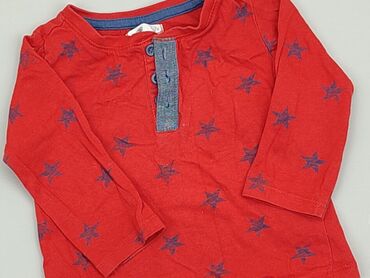 czerwona sukienka maxi z rozcięciem: Bluza, Pepco, 6-9 m, stan - Dobry