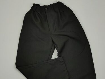 spodnie z wysokim stanem szerokie: Material trousers, 5-6 years, 116, condition - Good
