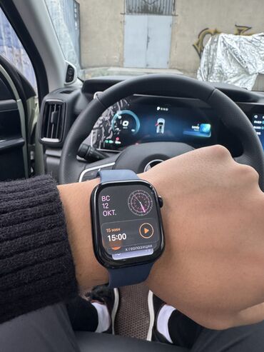 защитное стекло huawei: Apple watch 10 серии 46мм черный глянец в идеальном состоянии