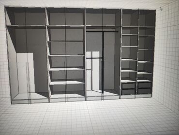 Кухонные шкафы: Современный кухонный гарнитур в серо-белых тонах. Состоит из навесных — 6