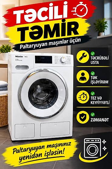 Paltaryuyan və qabyuyan maşınların təcili peşəkar təmiri Xidmətlərin