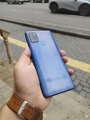 Elektronika: Samsung Galaxy A21S, 32 GB, rəng - Göy, Zəmanət, Sensor, Barmaq izi — 1