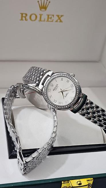 Aksesuarlar: Yeni, Qol saatı, Rolex, rəng - Gümüşü — 1