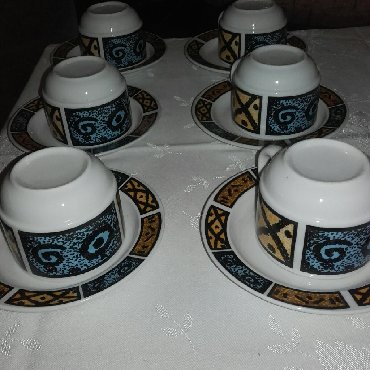 komplet tanjira: Soljice za crnu kafu, set od 6 kom., novo - nekorisceno, u originalnom