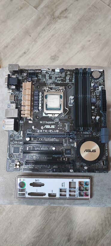 прием плата: Материнская плата, Б/у, Asus, LGA1150, Micro-ATX, Для ПК