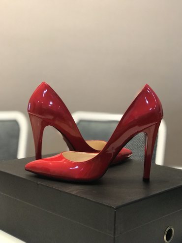 туфли лакированные: Туфли 40, цвет - Красный