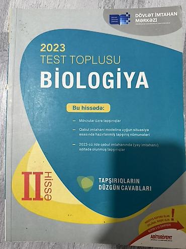 nərd kitabı: Məhsul: 2023 Test Toplusu – Biologiya (II hissə), Dövlət İmtahan — 1