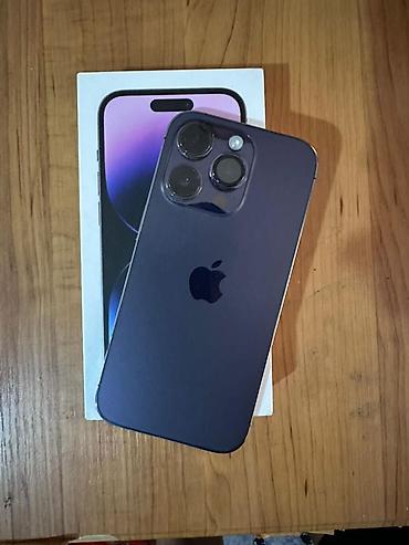 apple studio: IPhone 14 Pro, Б/у, 128 ГБ, Черный, Коробка, 84 % — 5