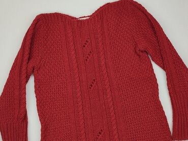 czerwona bluzki z długim rękawem: Tunika, S, stan - Dobry
