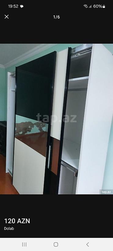kapron borular: Dolab – sürgülü qapılı - Model: iki sürgülü qapı, bir qapıda böyük — 1