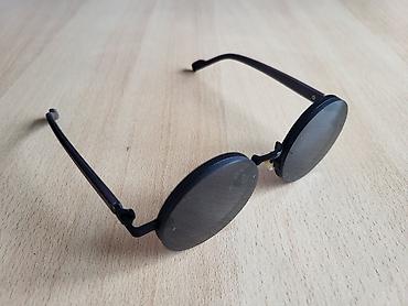 heart diffraction glasses: Okrugle sunčane naočare – retro/steampunk stil - Tamno siva/crna — 5