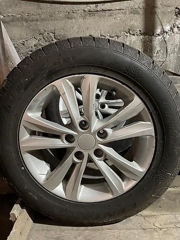Унаа: Дөңгөлөктөр монтажда 215 / 60 / R 16, Кыш, Жаңы, Комплект, Жол тандабастар (АТ/МТ), Куйма, тешиктери - 5 — 4