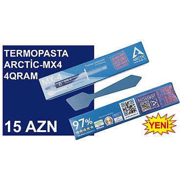 Комплектующие для ПК: Termopasta "Arctic MX-4 4qram" ⭐Termopasta Arctic MX-4 4qram – 15 AZN — 1