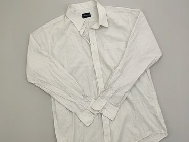 Koszulа 2XL (EU 44), stan - Bardzo dobry, wzór - Linia, kolor - Biały
