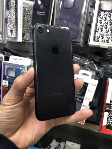 переходник для наушников айфон 7: IPhone 7, Колдонулган, 32 ГБ, Кара, Коргоочу айнек, Каптама, 100 %