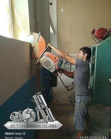 qaynaq isleri: Beton kəsmə xidməti təqdim olunur. Xidmətə daxildir: - Beton — 7