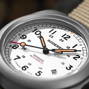 Ručni satovi: AKCIJA - Boderry Voyager A11T - 40mm - Bela - Titanium Boderry — 6