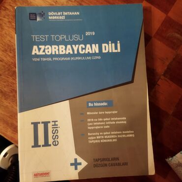 informatika test toplusu 2023: 2019 toplu İkinci hissə 
Azərbaycan dili
İçi səliqəli saxlanılıb