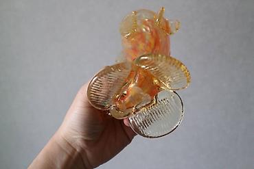 Статуэтки: Винтажные стеклянные рыбки. высота 27 см и 20 см Гутное стекло, СССР — 5