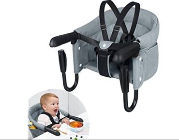 Hranilice: Prijenosna viseća stolica za bebe – siva - Stolica koja se lako — 10
