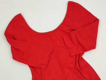 czerwona koszula i spódniczka: Women's blouse, size S