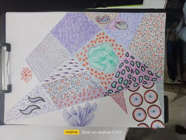 Şəkillər, tablolar: Məhsul: Əl işi qrafik rəsmlər və ornament sketçləri Təsvir: - Ağ — 14