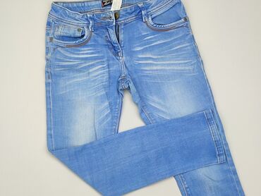 Jeansowe: Spodnie jeansowe, C&A, 11 lat, 146, stan - Dobry