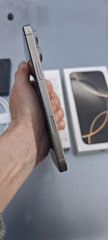 Apple iPhone: IPhone 16 Pro Max, Б/у, 512 ГБ, Natural Titanium, Коробка, 94 % — 2
