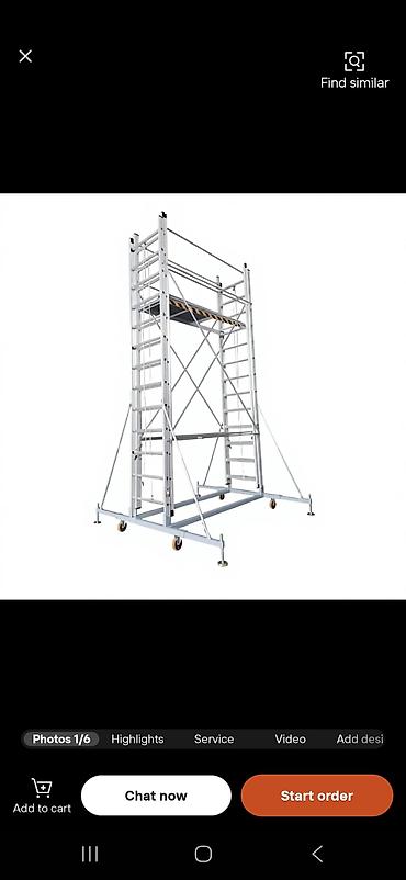nerdivan satisi: Alüminium mobil skafold (iskelə) sistemi - Material: yüngül və — 7